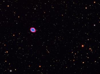 M57 (ringnebula) captured with the Esprit and ZWO ASI1600MM.