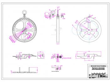 The drawing of instrument based on the original in the NMM.