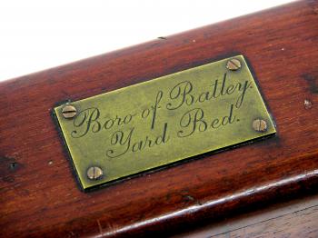 The Boro of Batley label on the case.