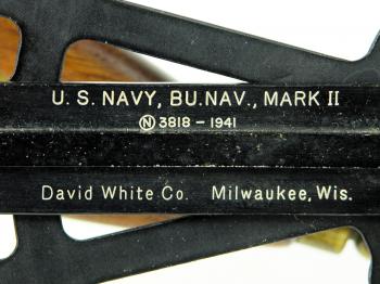 The manufacturer's name and date.