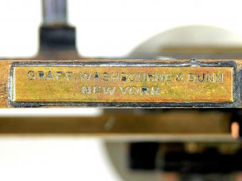 The Graff, Washbourne & Dunn, New York label on the Schick stadimeter.
