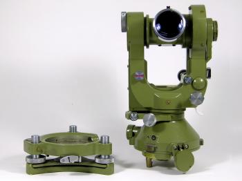 This Wild theodolite features the final type of tribrach attachment method