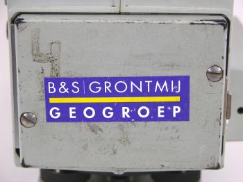 One of the batteries has a sticker of the previous owner, the private company Grontmij Geogroep.