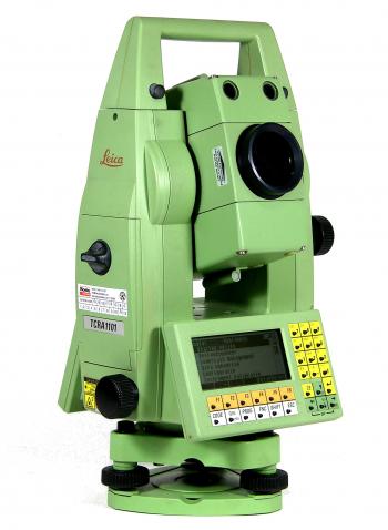The Leica TCRA 1101 robotic total station.
