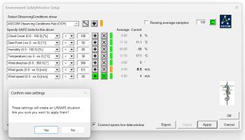 Applying an UNSAFE situation to the Environment SafetyMonitor.