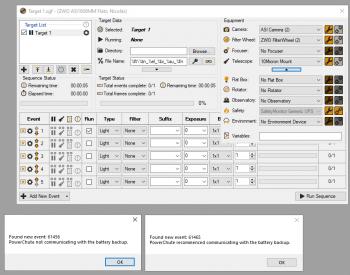 Two events captured automatically by the Learn and Verbose settings.