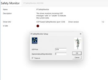 The ASCOM IP/UDP SafetMonitor