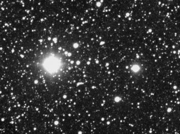 A 25% cropped region around 14 Vulpeculae of a 20 minutes unguided exposure.