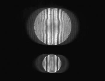 A single pass Ronchi-test of the GTT60 at full 60mm (upper) and 30mm stopped-down aperture.