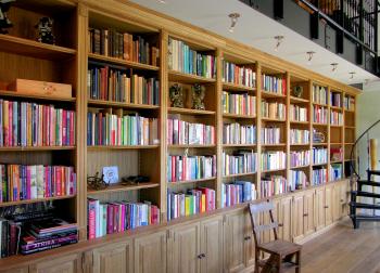 The library and part of the collection.