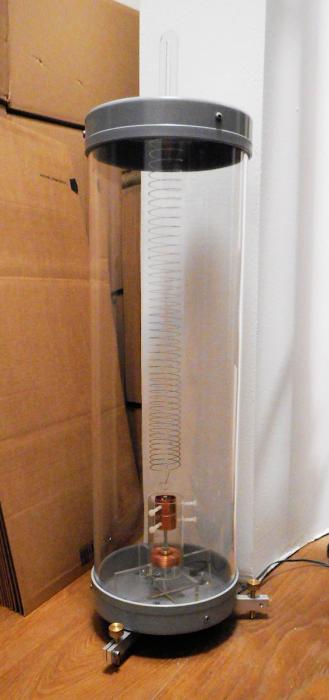 The slinky seismometer in my observatory.