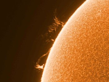 Solar vortex as imaged on 29 July 2021 around 08:50UTC.