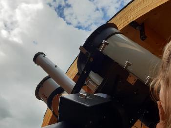 The sky was pretty overcast during the starting hours of 2022 Sun-watching-day.